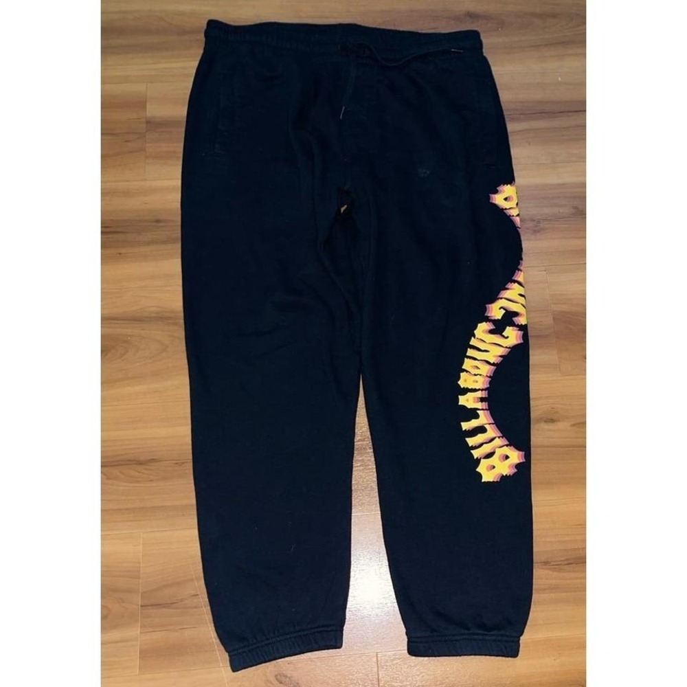 Mens Billabong Drawstring Cotton Fleece‎ Graphic Sweatpants
